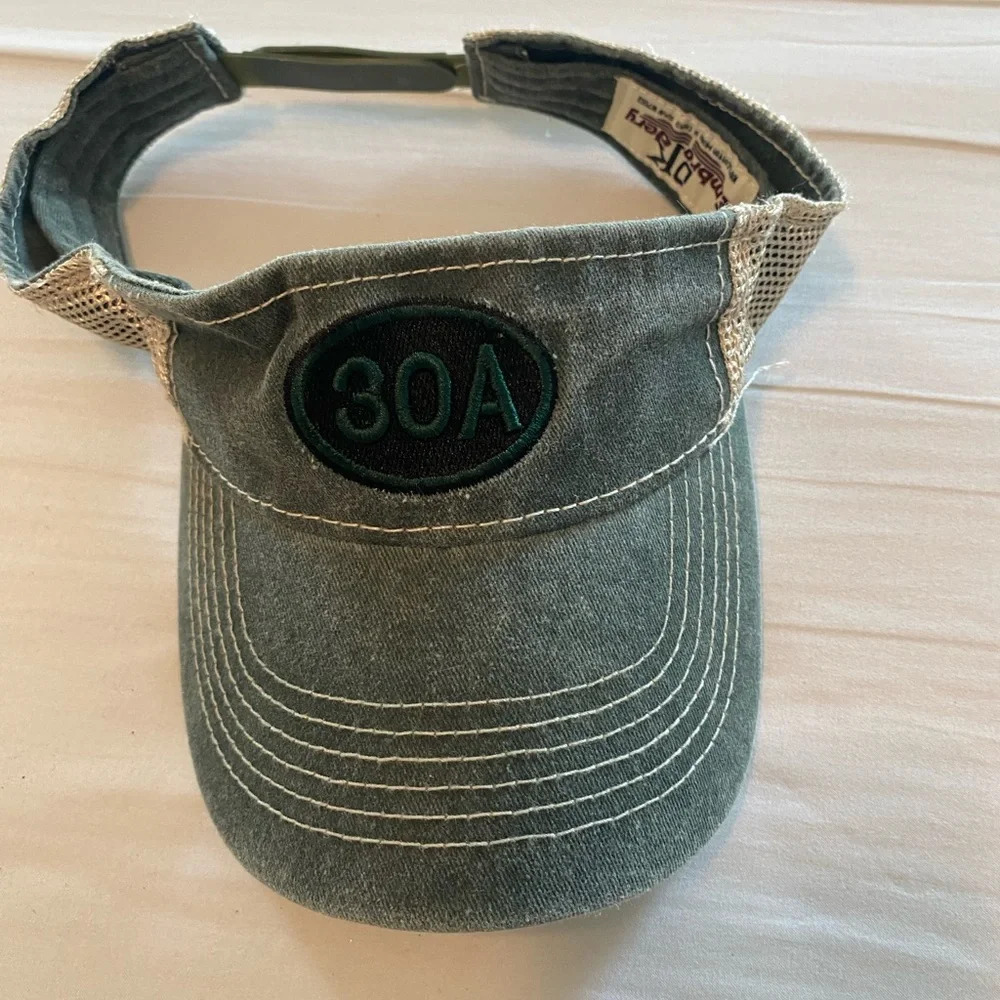 Seaside FL 30A Visor Hat olive green